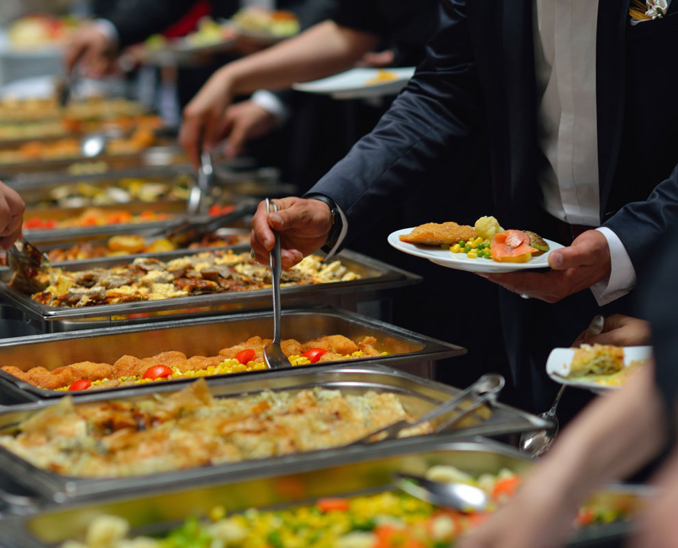 Mumbai Fusion catering spread